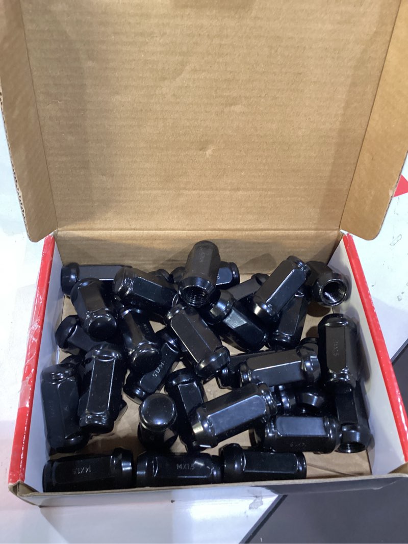 Condition photo showing Good Condition for Sposuit M14x1.5 Lug Nuts - Replacement for 2012-2024 RAM 2500, 2012-2024 RAM 3500 - Closed End Black Lug Nut(32 Pcs) M14x1.5 32 Pack HexDrive Black