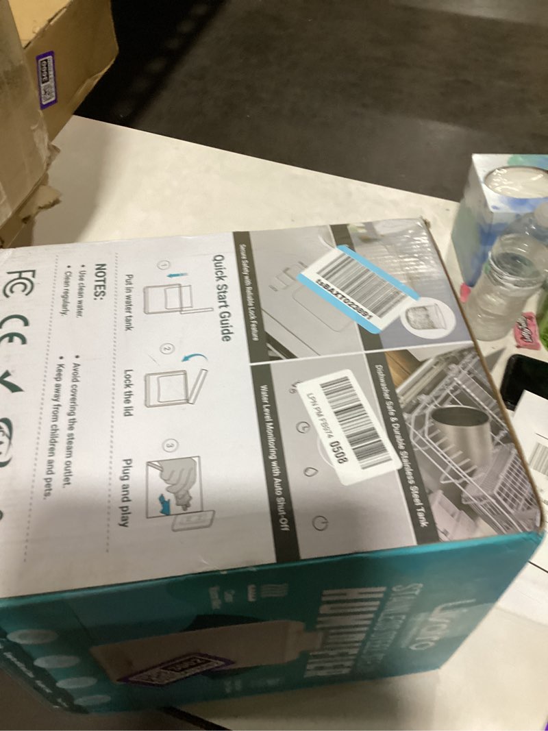 3L Stainless Steel Warm Mist Humidifier with Easy Clean and Warm Steam Function, Healthy Air Mist Hu