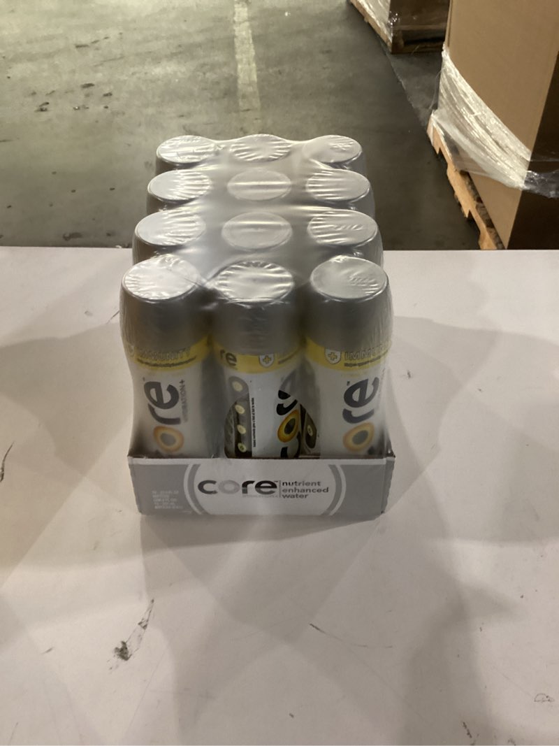 Condition photo showing New/Like New for CORE Hydration+ Immunity, Lemon Extract Nutrient Enhanced Water with Vitamin C and Zinc, 23.9 Fl Oz Bottle (Pack of 12) Immunity - Lemon Extract