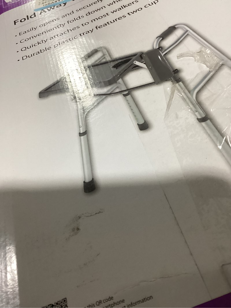 Condition photo showing Good Condition for dmi walker tray, rollator tray, mobility and walker accessory tray table fits most standard walkers,