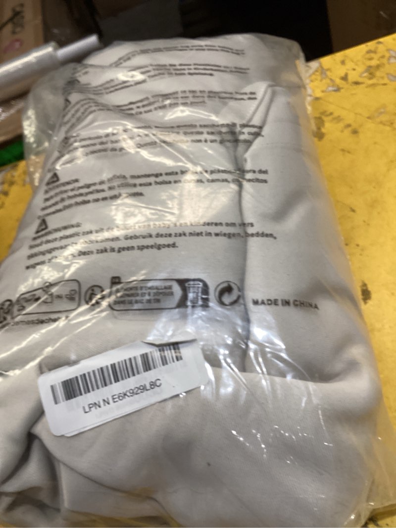 Condition photo showing As Is for h.versailtex blackout curtains for bedroom thermal insulated room darkening living room curtains 63 inch long grommet privacy protection window curtain panels/drapes for nursery,2 panels,ivory/cream 42"w x 63"l (pack of 2) ivory/cream