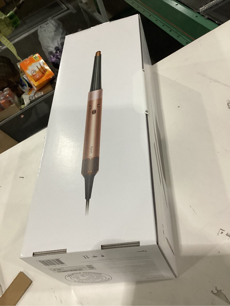 Condition photo showing New/Like New for Dyson Airwrap i.d.™ Multi-Styler, Allure Winner, Bluetooth Connected, No Heat Damage, 6-in-1 Versatility, Intelligent Hair Styler Complete Diffuse for Curly to Coily Hair - Amber Silk