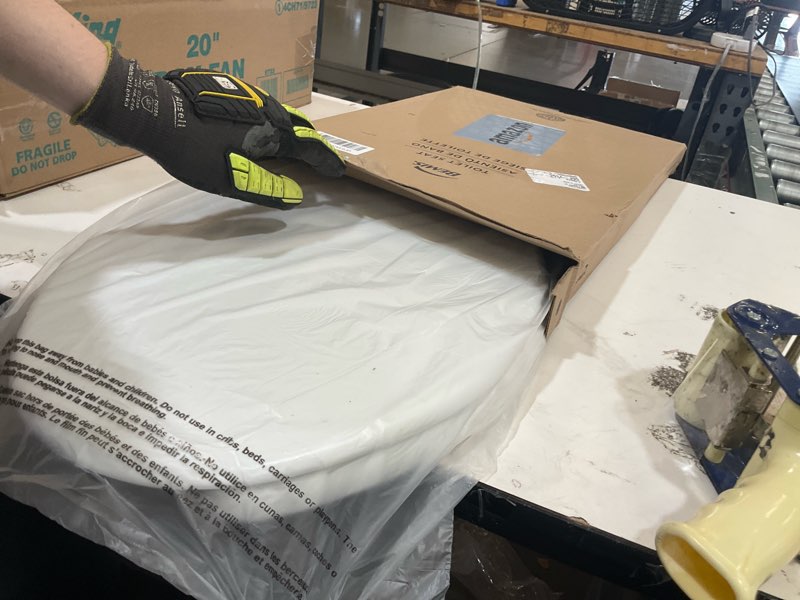 Condition photo showing As Is for bemis 7850tdg commercial heavy duty open front toilet seat with cover, industrial seat with secure installation, elongated, white