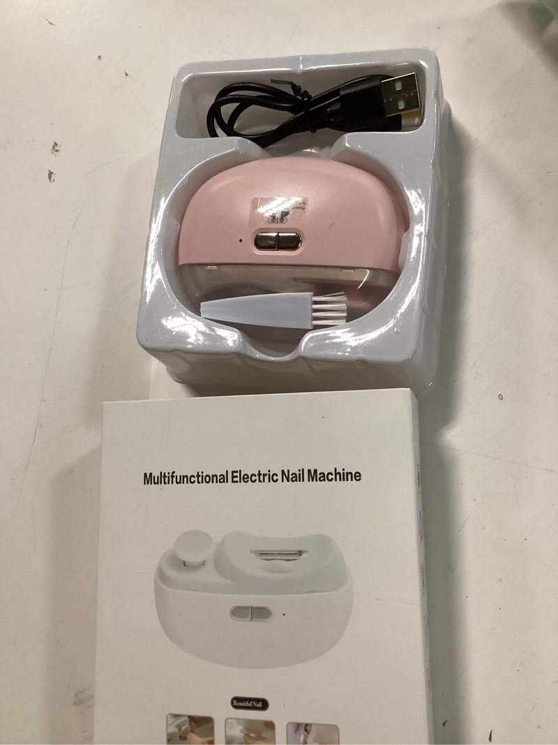 Condition photo showing Good Condition for New Upgrade Electric Nail Clipper, Electric Nail File, 2 in 1 Automatic Nail Trimmer & File Polisher,Clip, Storage with LED Light, USB Rechargeable, Safe, Gifts for Women Men Baby&Kids Adults Seniors