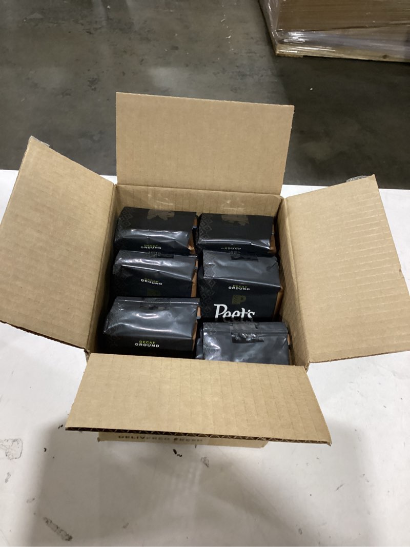 Condition photo showing As Is for Peet's Coffee, Dark Roast Ground Coffee - Major Dickason's Blend 63 Ounces (6 Bags of 10.5 Ounces) Major Dickason's Blend 10.5 Ounce (Pack of 6)
