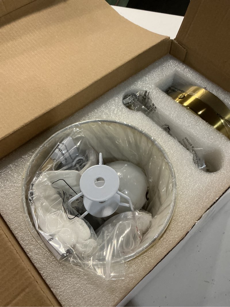 Condition photo showing Good Condition for Rechargeable Wall Sconces Set of 2 - 5200mAh Cordless Battery Operated Wall Sconce - Fabric Lamp Sha