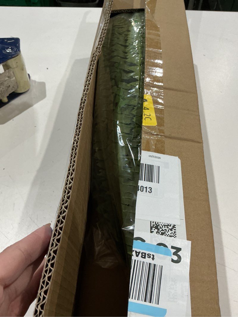Condition photo showing Good Condition for cqure 48" large fake fern artificial ferns for outdoors,88 fronds realistic artificial boston ferns leaves bush plant for indoor outdoor garden porch decor(lifelike,uv resistant,no maintenance) 48" 88 leaves-1pc