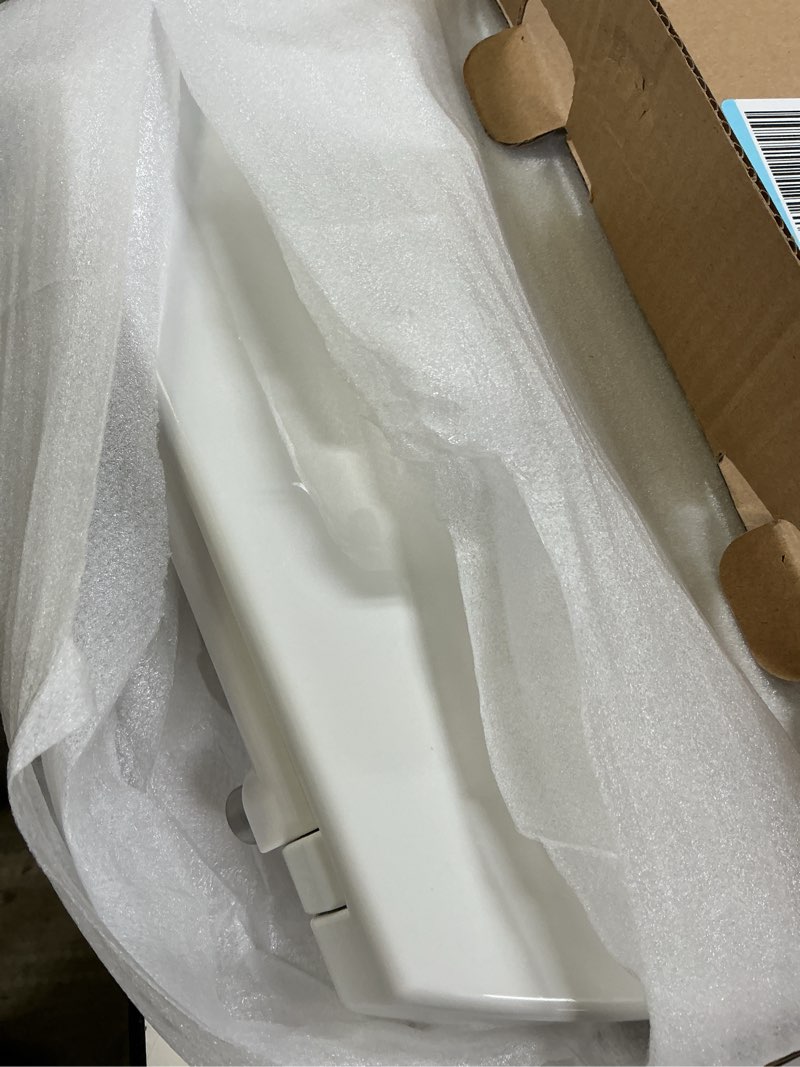 Condition photo showing Good Condition for Plus Series Slow Close Toilet Seat Elongated, No-Slam, Magnetic Quick-Release for Easy Clean, Easy Installation, Secure-Grip Bumpers, Wobble-Free, Adjustable Fit, Plastic, White White Elongated