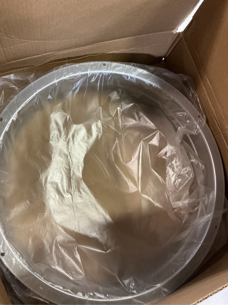 Condition photo showing Good Condition for hon&guan 12 inch duct connector flange, metal straight pipe fitting for 12 inch duct, dryer vent connector for heating cooling ventilation system 12 in-round flange