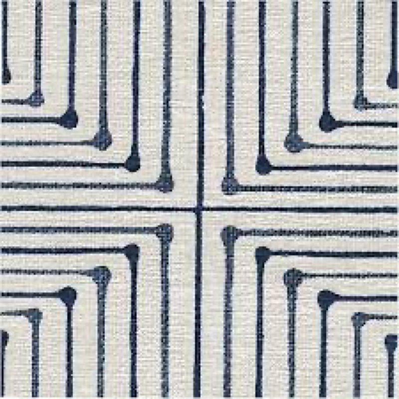 RUGGABLE x Jonathan Adler Machine Washable Modern Area Rug – Inkdrop Slate Blue 5X6, Stain-Resistan