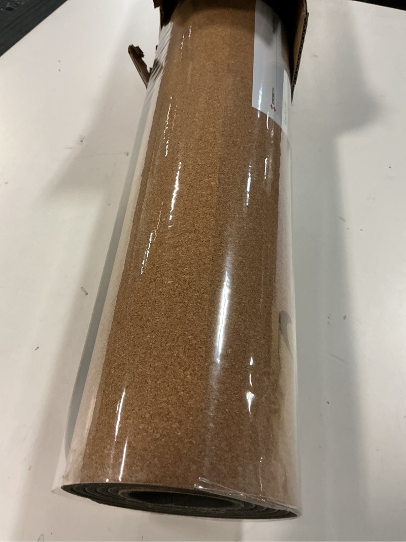 Condition photo showing Good Condition for strongtek eco-friendly cork yoga mat, 7mm thick, 72"x24", cork+tpe, 2 lbs, non-slip, lightweight & cushioned mat for hot yoga, pilates & home fitness, durable surface with natural grip and carry strap
