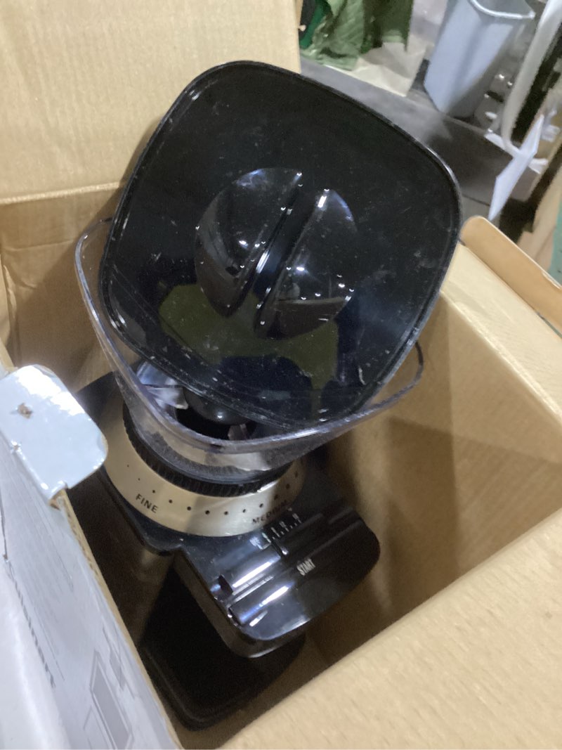 Condition photo showing Good Condition for Cuisinart Coffee Grinder, Electric One-Touch Automatic Burr Coffee Grinder with 18-Position Grind Selector, Cup Size Selector for 4 – 18 Cups, DBM-8P1, Black Stainless Burr Mill Stainless Steel