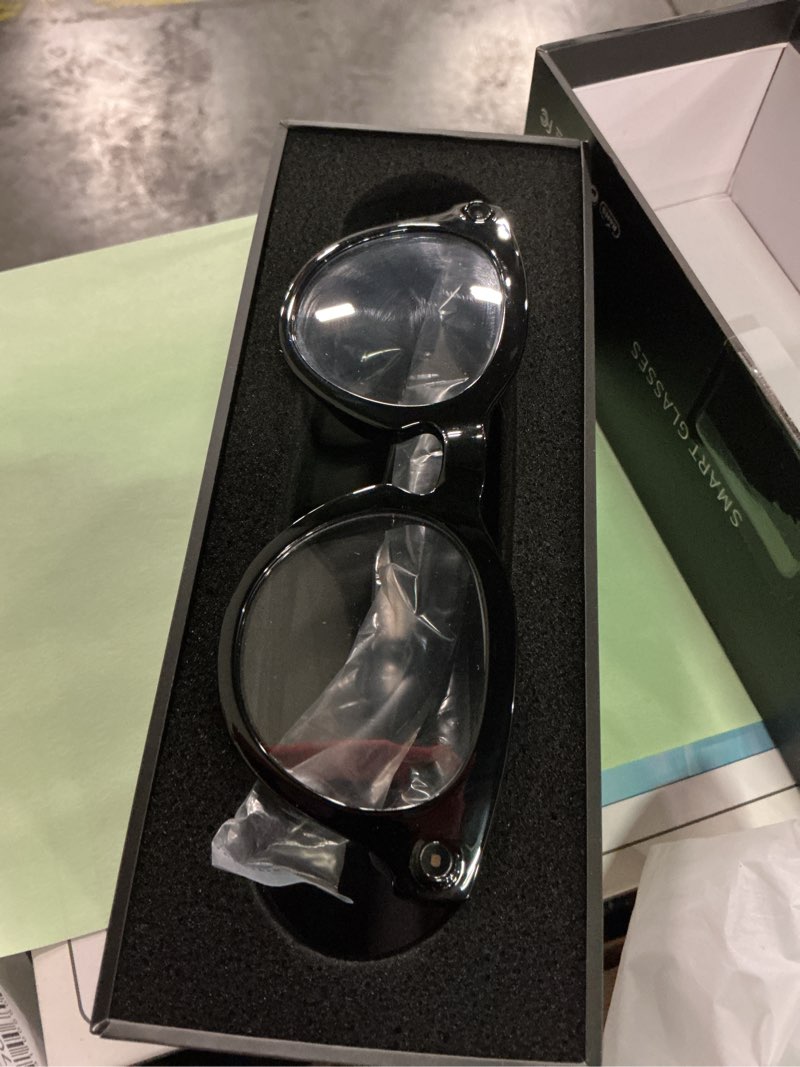 Condition photo showing Good Condition for ai smart glasses with camera, 2k camera glasses,12mp video recording glasses, real time translation, ai voice assistant,sunglasses with 3 pack lenses - photochromic lenses,purple and blue lenses camera+photochromic lenses classic