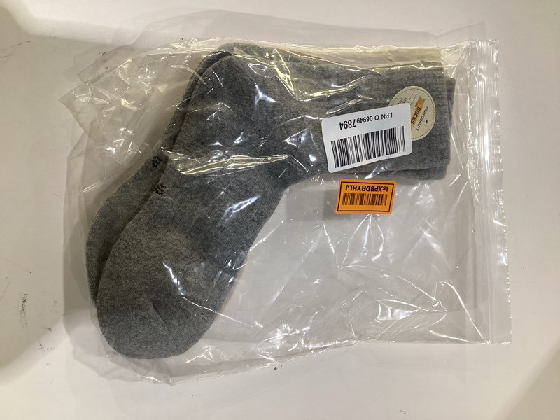 Condition photo showing As Is for MOGGEI 5 Pairs Womens Merino Wool Socks Hiking Warm Winter Thick Thermal Crew Cozy Cabin Ladies Gift Comfy Boot Work Socks Beige/Light Coffee/Grey/Dark Grey/Black, MISSING SOCKS
