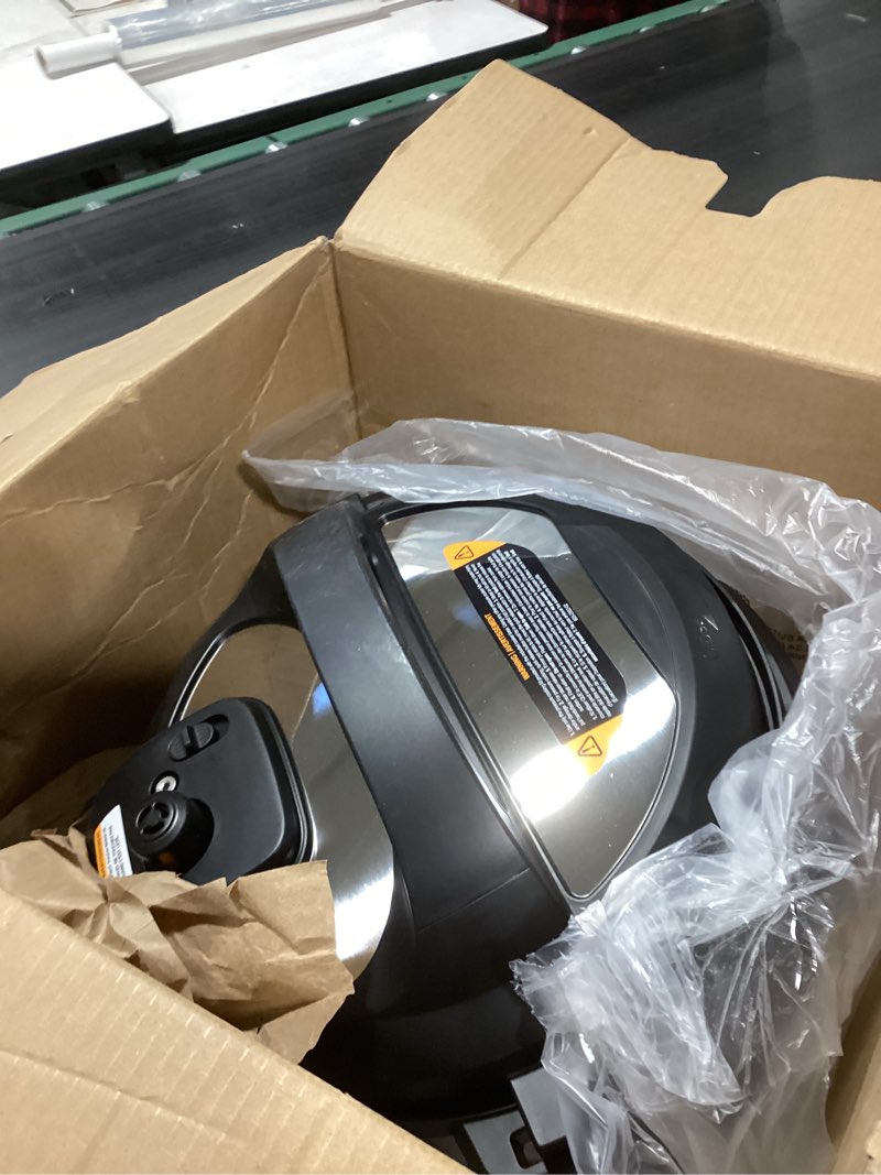Condition photo showing New/Like New for instant pot duo 7-in-1 electric pressure cooker, slow cooker, rice cooker, steamer, sauté, yogurt maker, warmer & sterilizer, includes app with over 800 recipes, stainless steel, 8 quart 8 quarts
