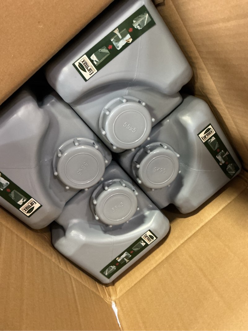Condition photo showing Good Condition for eurmax usa 4-pack universal upgraded commercial canopy weights - leg weight bottles for pop up canopy tents,gazebos&shelters - easy wrap-around hook&loop installation,multi-fill:water,sand,gravel&more portable freestanding shelter