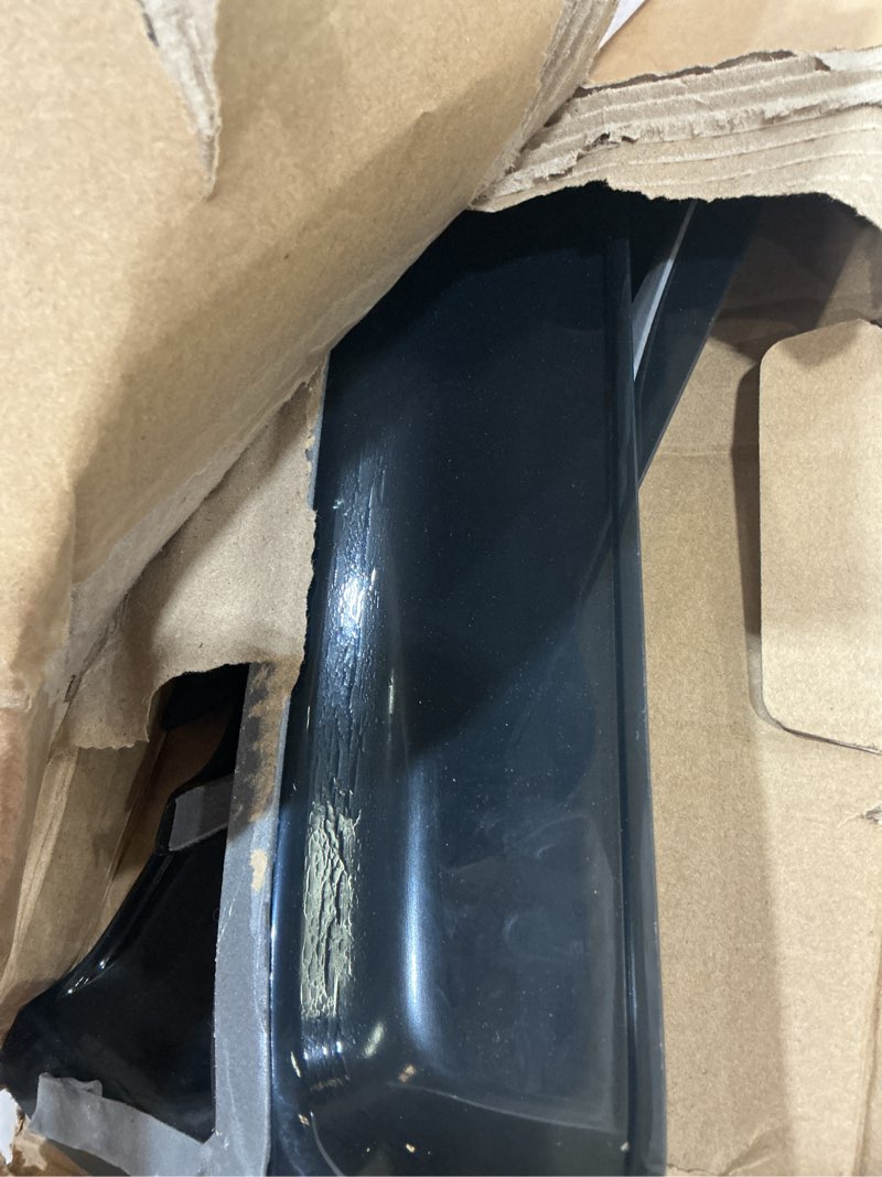 Condition photo showing As Is for lightronic extra durable outside-mount auto vent window visor, fits 2006-2008 dodge ram 1500, 2006-2009 ram 2500 & 3500, mega cab, uv-protect rain guard, original wind deflector, dark smoke, 4-pcs outside mount