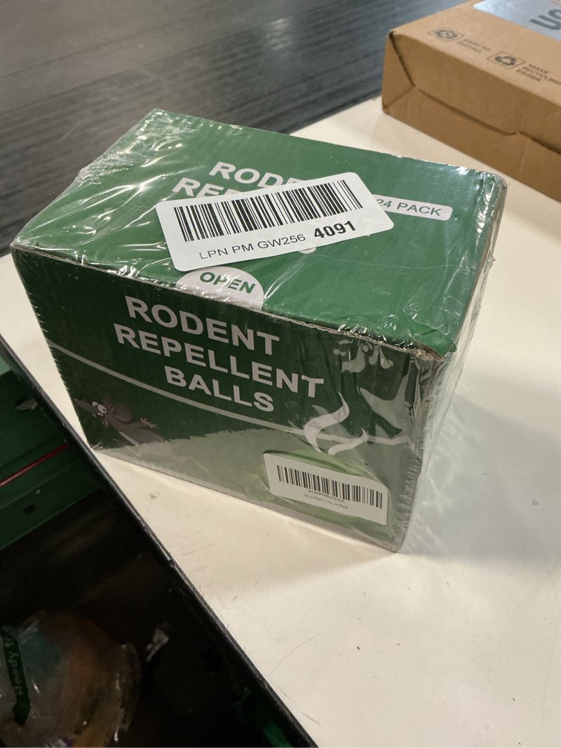 Condition photo showing New/Like New for mouse rodent repellent, 24 pack peppermint oil to repel mice and rats– works for mice repellent, squirrels, indoor/outdoor use, safe for homes & pets
