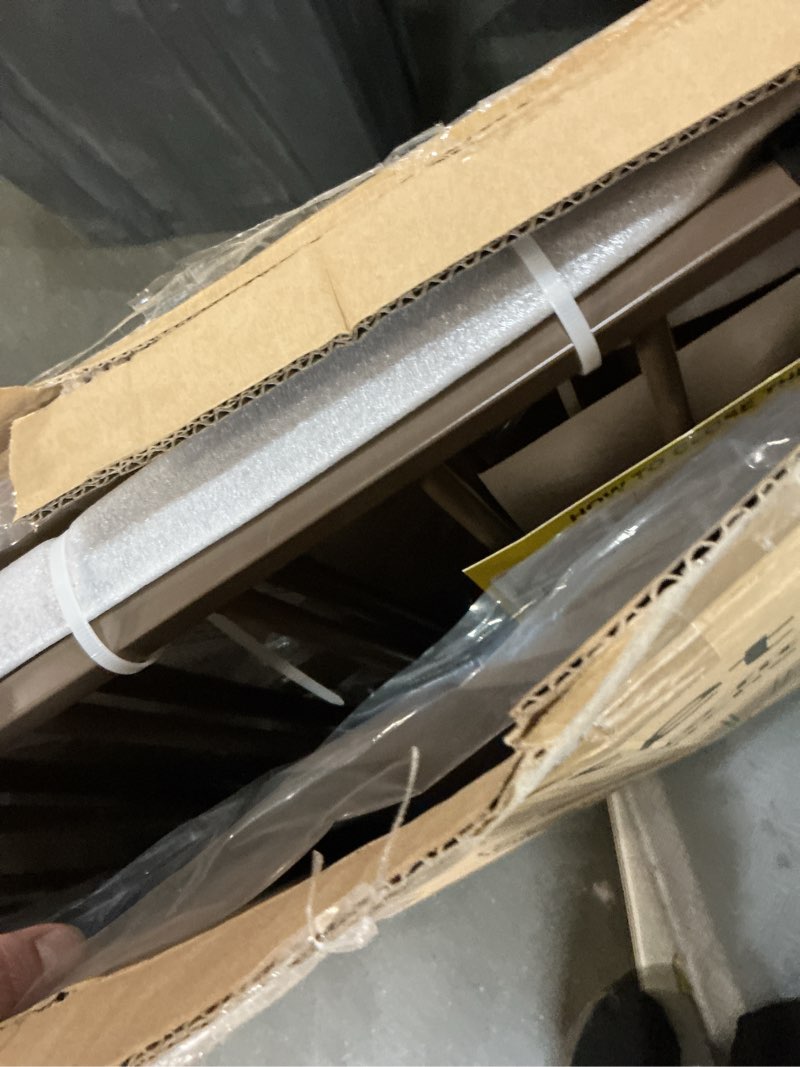 Condition photo showing As Is for cumbor 1 pack 29.7-46\\\" baby gate for stairs, mom's choice awards winner-auto close dog gate for doorways, easy install pressure mounted pet gates indoor, easy walk thru wide safety gate for dog, brown brown 29.7-46\\\"w x 30.5\\\"h
