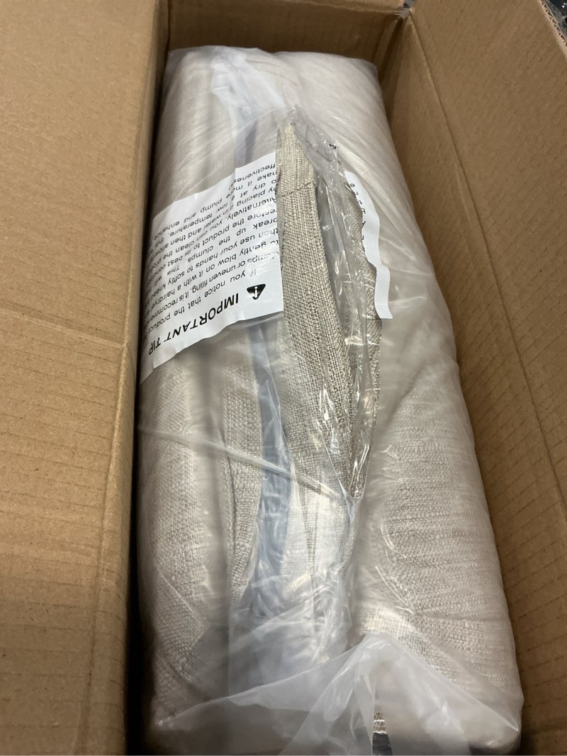 Condition photo showing Good Condition for Chair Cushions, Memory Foam Dining Chair Cushions, Tufted Indoor Chair Pads, Set of 4, 16.5' x 16.5' x 3.5', Beige Beige Pack of 4