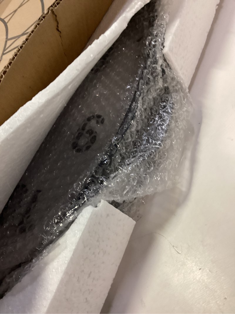 Condition photo showing New/Like New for LEIKE Metal Large Wall Clock 24IN Black, Retro Silent Quartz Battery Operated, Decorative for Patio, Kitchen, Living Room, Bedroom, Pool Black 24in