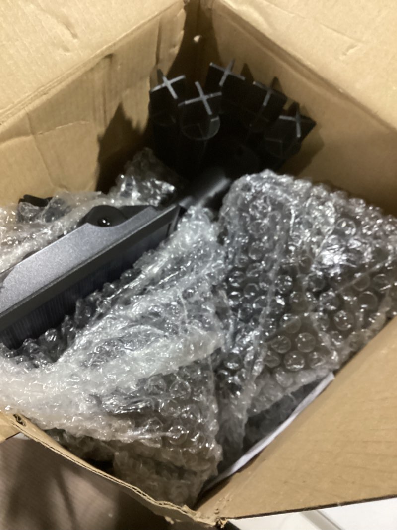 Condition photo showing New/Like New for Color Changing Solar Spot Lights Outdoor, 21 LEDs Brightness Solar Pathway Lights Outdoor, IP67 Waterproof Exterior Solar Lights for House, 2-in-1 Solar Flood Lights Outdoor for Yard 6 Pack Multicolor