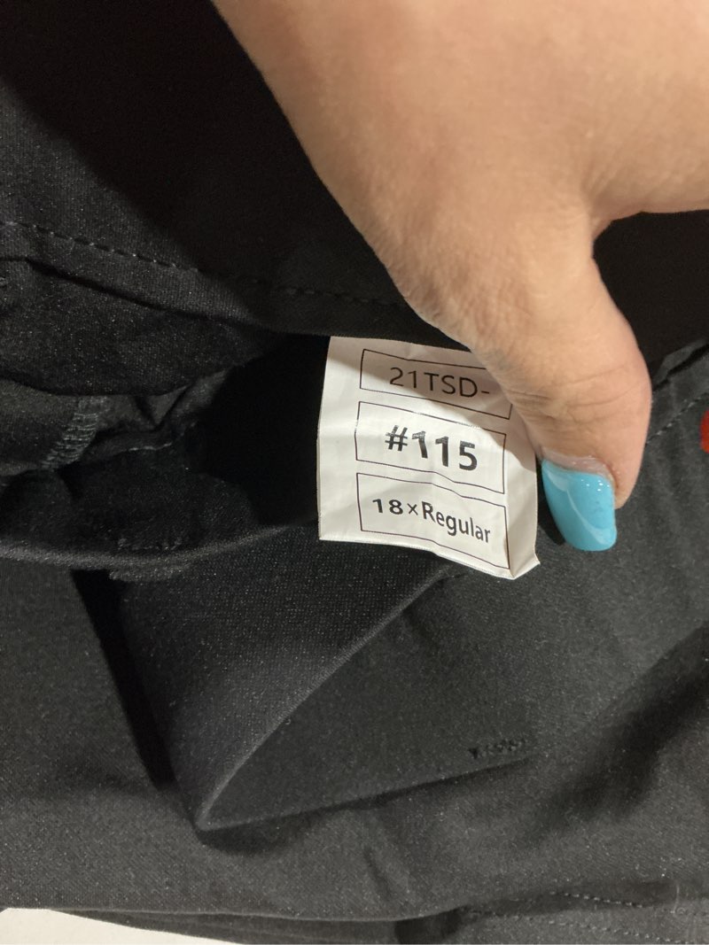 Condition photo showing Good Condition for ichosy womens high waist wide straight leg trousers casual slacks dress pants with pockets 18 black