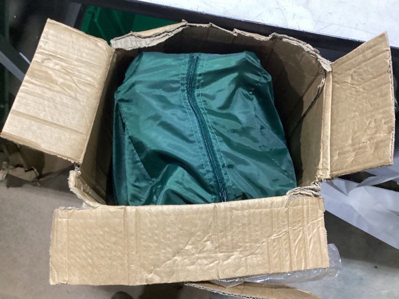 Condition photo showing As Is for poray large tunnel 10ftx6ft plant netting cover, 6ft tall crop cage tomato netting,pest guard cover for vegetables &fruits,durable gardening net for plant and animal 122*73*73 inches tunnel net
