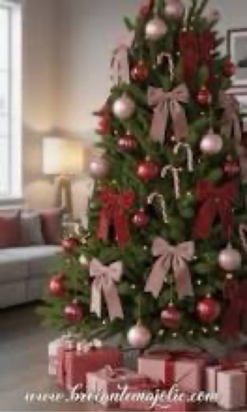 Condition photo showing New/Like New for Kaimani 9ct 80mm Large Shatterproof Scandinavian Christmas Ornaments Color: red