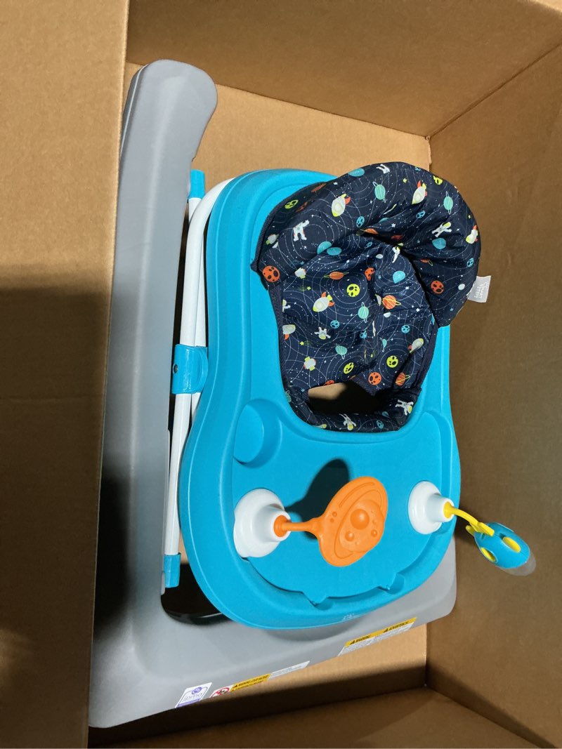 Condition photo showing Good Condition for Smart Steps Trend Activity Walker and Entertainer with Removeable Toys, Large Tray, Cup Holder, Adjustable Height and Flat Fold Frame for Storage, Ages 6 Months +, Space Walk Navy