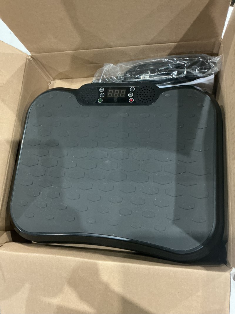 Condition photo showing Good Condition for aorapulse vibration plate exercise machine, vibration plate for lymphatic drainage weight loss, 400 lbs capacity full body workout vibrate fitness platform for home women men slim-black