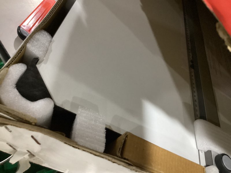 Condition photo showing As Is for acurit multi-angled 20”x26” pxb drawing board for artists and designers - portable tabletop workspace, drawing, sketching, drafting, painting - portable laminated surface w/ruler & parallel motion bar 20x26"