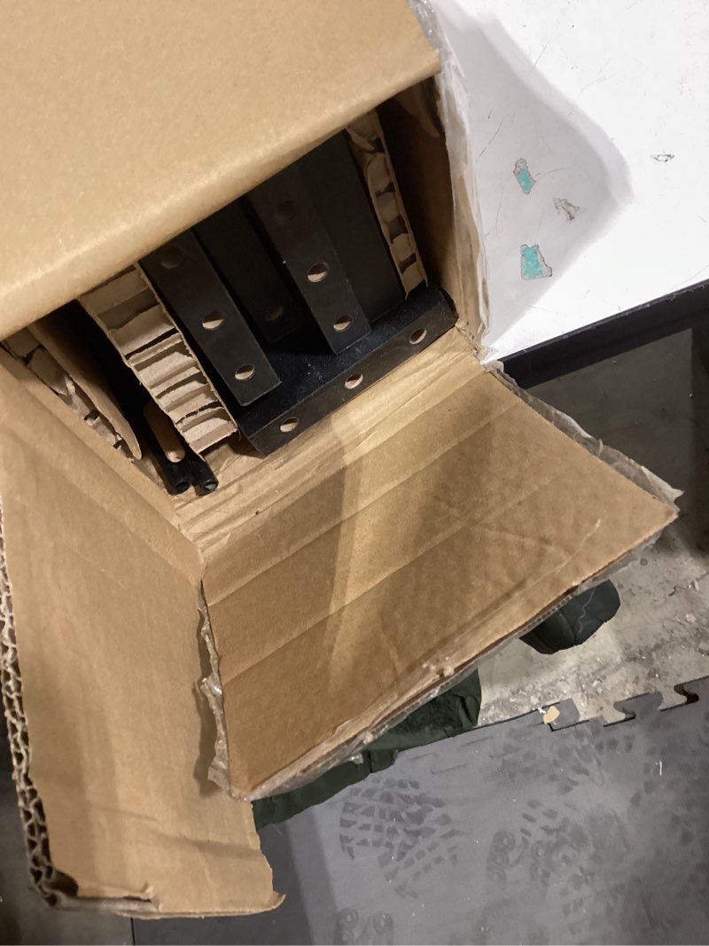 Condition photo showing As Is for KLM Rolling Storage Cart 4-Tier Black Kitchen Cart with Wheels, Slim Storage Cart with Handle Slide Out Utility Cart Shelving Unit Organizer Trolley for Laundry Narrow Places Bathroom Small Corner