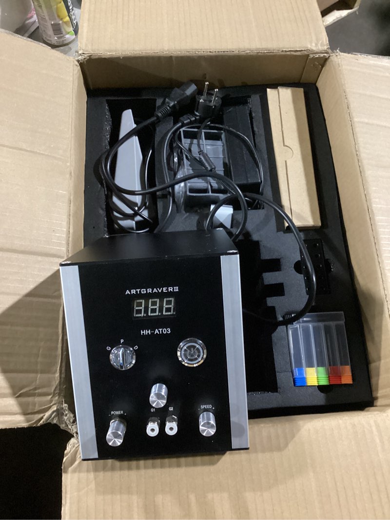 Condition photo showing Good Condition for Air-Free Pneumatic Engraving Machine - Dual-Head Pneumatic Impact Engraver for Jewelry and Metal Crafting, Jewelry Making Engraving Machines & Tools AT03 Lk-at03