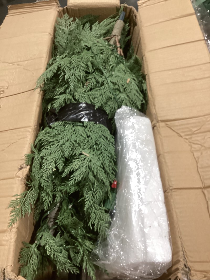 Decoway 7FT Artificial Christmas Tree with 350 Warm White Led Lights, Pre-Lit Xmas Tree with Realist