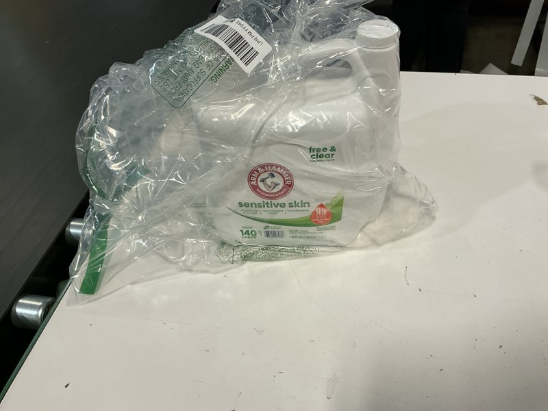 Condition photo showing New/Like New for ARM & HAMMER Sensitive Skin Free & Clear, 140 Loads Liquid Laundry Detergent, 140 Fl oz Senstive Skin 140 Fl Oz (Pack of 1)