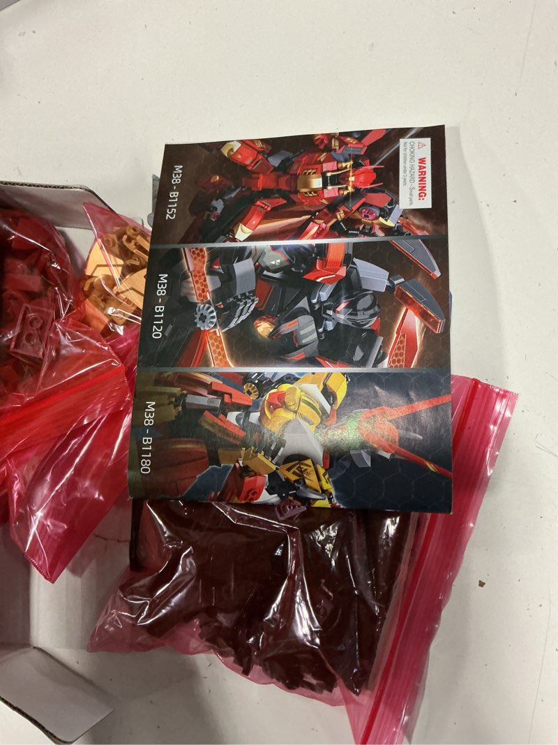 Condition photo showing Good Condition for tiallow city iron warrior mech building sets with weapons,movie robotic transforming building blocks, mecha armor figure model kits, stem birthday gifts for boys adults men age 6 8 10 14