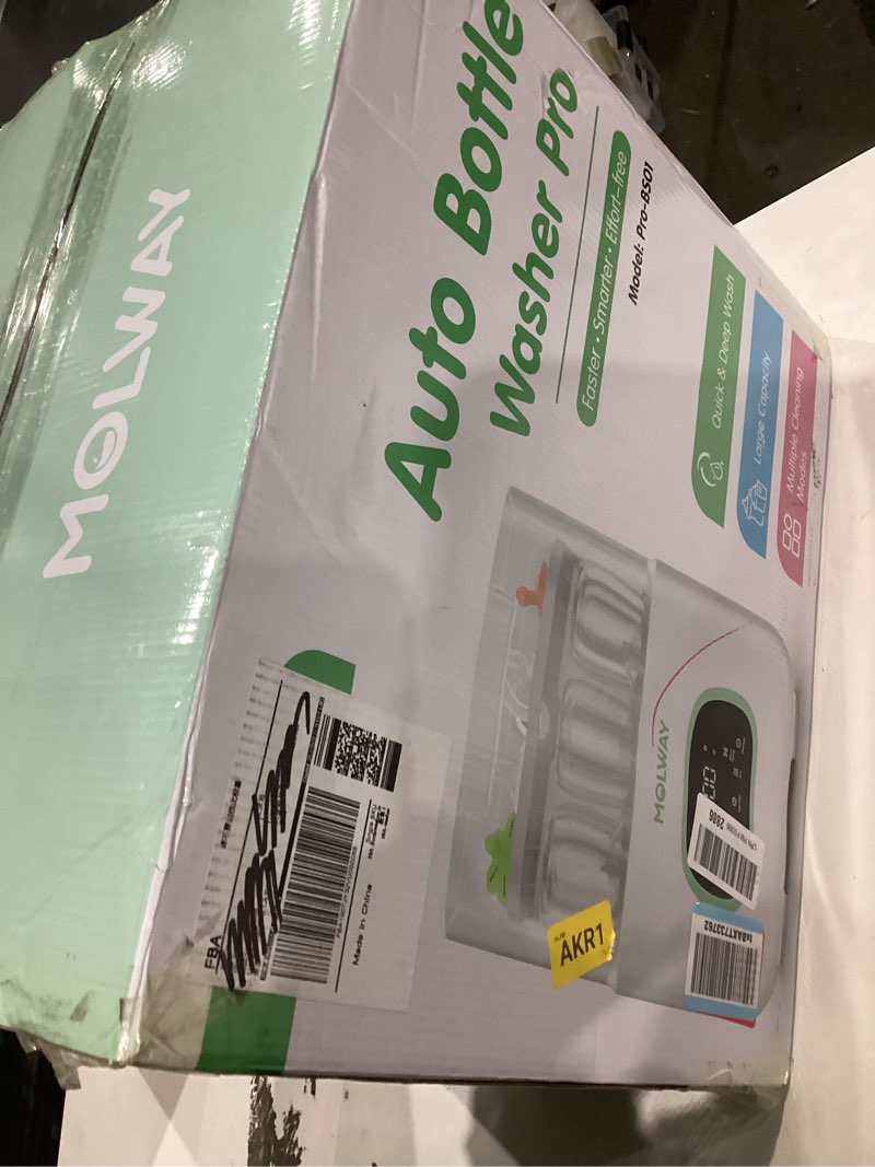 Condition photo showing New/Like New for MOLWAY?Upgraded?Baby Bottle Washer, Sterilizer and Dryer, All-in-One Pro Cleaning Machine for Bottles, Pump Parts & Baby Essentials, Effortless Care, Replaces Hand Washing White