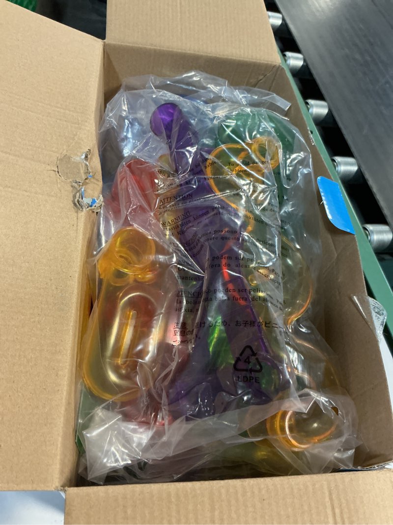 Condition photo showing New/Like New for marble genius marble run super set, 150 translucent pieces, stem toy