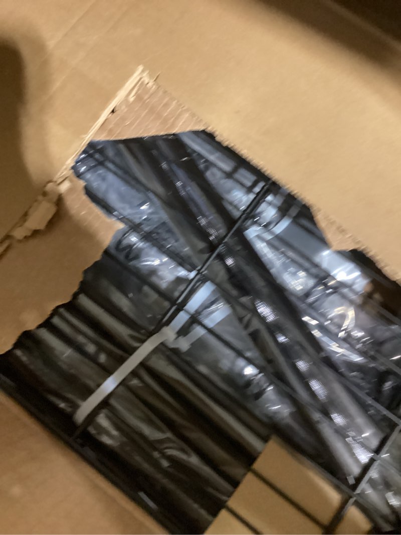 Condition photo showing Good Condition for FUTASSI Black Clothing Rack with Dark Gray Cover, P1C Rolling Closets with Wheels, Metal Garment Rac