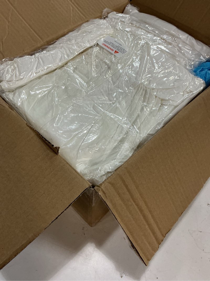 Condition photo showing Good Condition for (Size:XL)10 Pack Disposable Hazmat Suits,Protective Coveralls with Hood Full Body Painters Suit Unisex, 5 Sizes (M to XXXL) X-Large