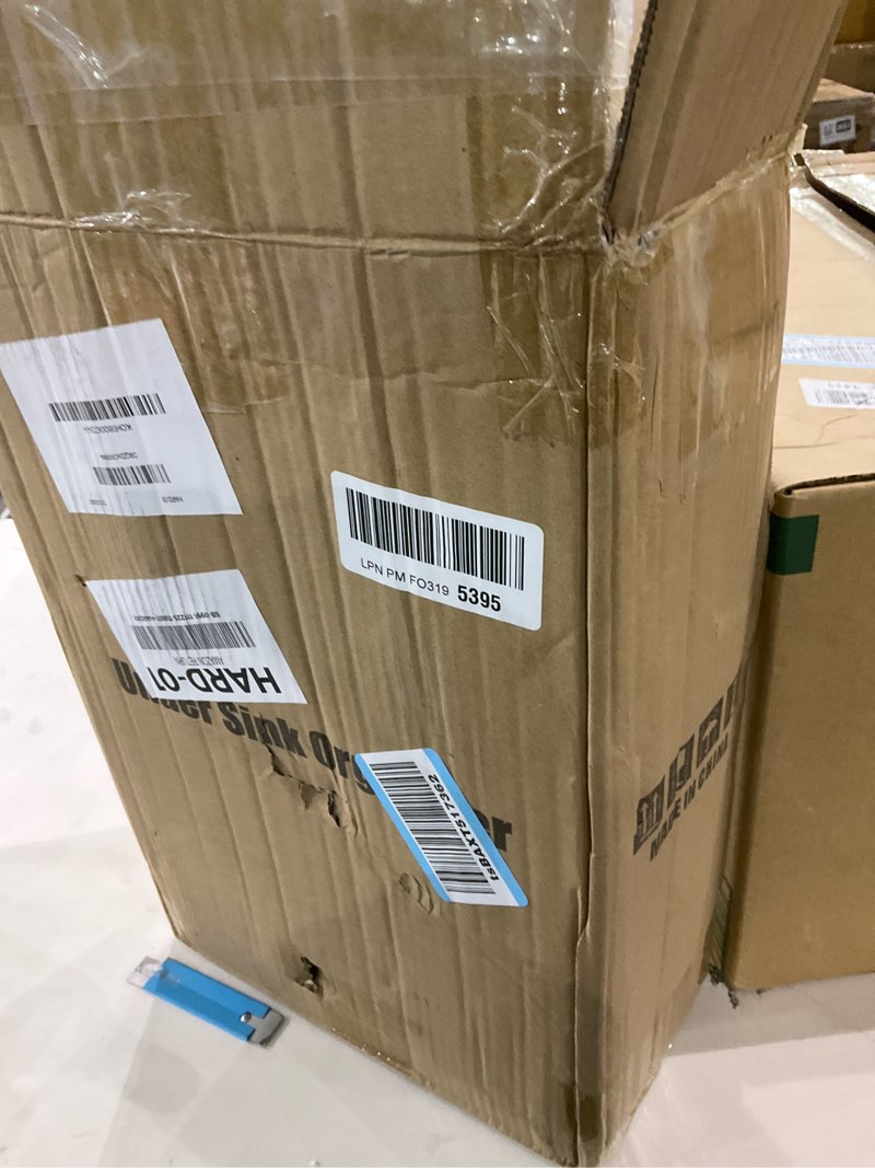 Condition photo showing As Is for Under Sink Organizer, 2 Packs 2 Tier Under Sink Organizers and Storage, Slide out Pull out Cabinet Organizer Shelf, Metal Sliding Drawer for Kitchen Bathroom Pantry Cabinet Closet Organization Rack Black 2 Pack