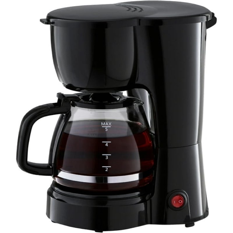 mainstays 5 cup coffee maker, black