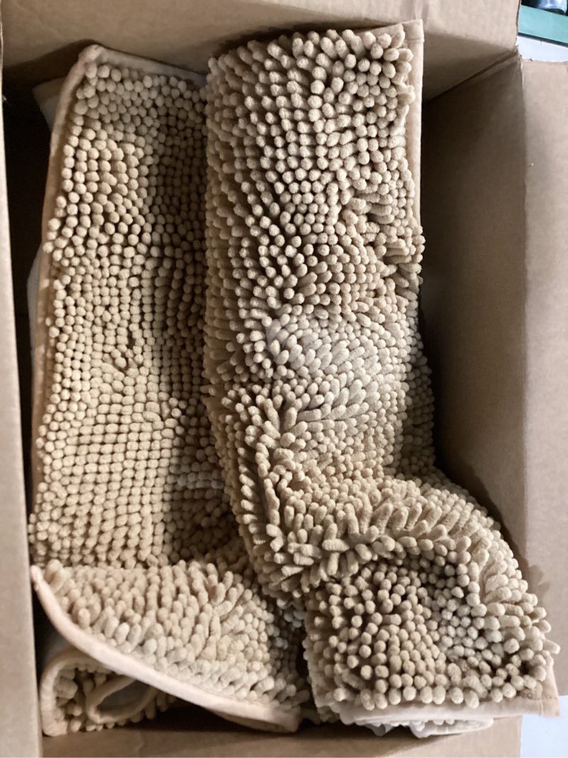 Condition photo showing Good Condition for Muddy Mat® Shown on TV – Super Absorbent Door Mat Indoor, Microfiber Quick Dry Chenille Entryway Rug, Non-Slip Front Door Mat, Indoor Mats for Entryway, Machine Washable Pet Rug, Beige 24"x36" Beige 24" x 36"