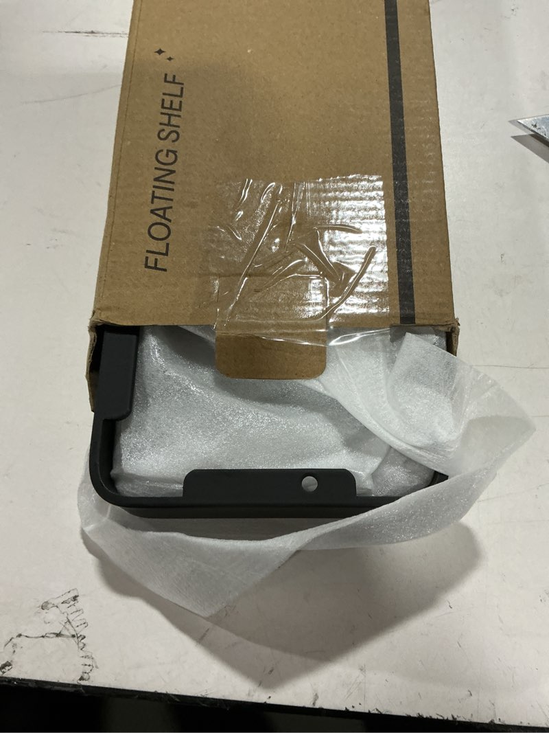 Condition photo showing Good Condition for Danpoo Bathroom Wall Shelf, Long Floating Shelf for Bathroom Wall Storage, 20" Glass Bathroom Shelf Organizer Wall Mounted, Silver 20 IN Silver