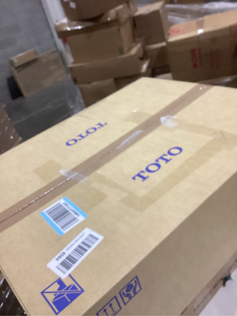 Condition photo showing As Is for TOTO® WASHLET® C5 Electronic Bidet Toilet Seat with PREMIST and EWATER+ Wand Cleaning, Elongated, Cotton White - SW3084#01 Cotton White C5 Elongated