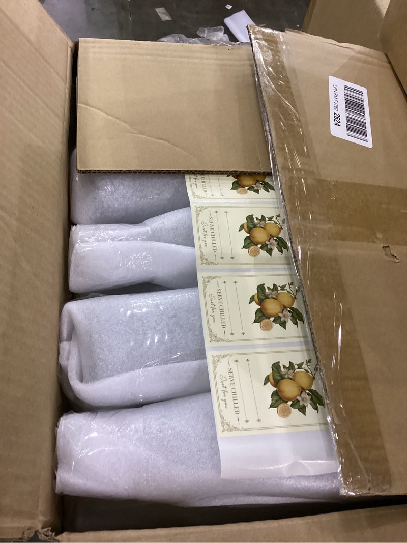 Condition photo showing New/Like New for Havawish 10 Pcs 17 oz Swing Top Glass Bottles for Limoncello Homemade Flip Clear Top Bottles with Airtight Cap Lids Labels for Homemade Limoncello Wedding Baby Shower Favors(Square Style)