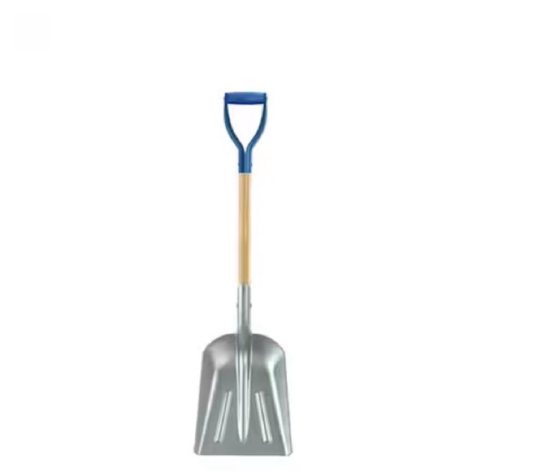bon tool 28-in wood d-handle scoop shovel