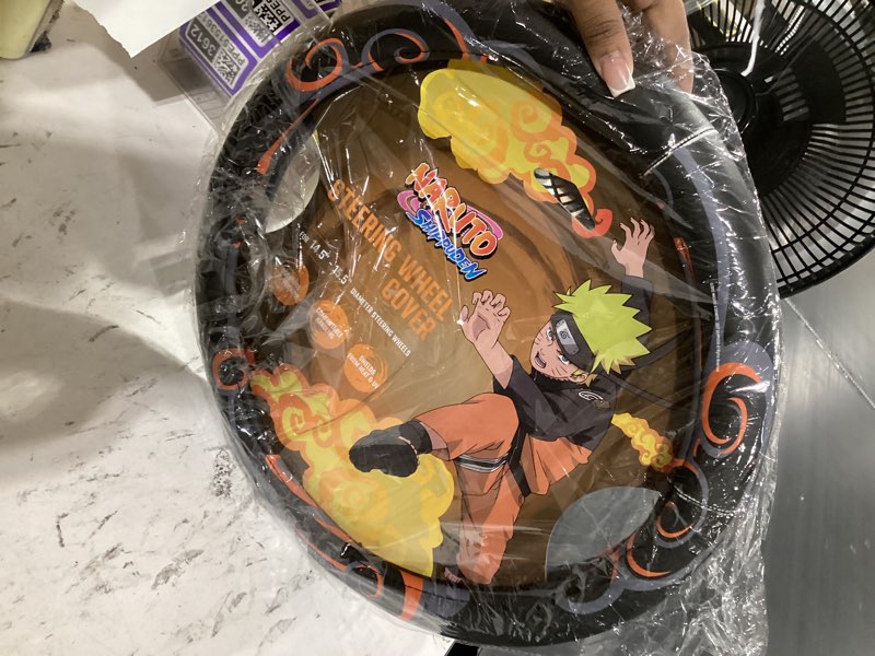 Condition photo showing Good Condition for naruto shippuden car steering wheel cover, 15 inch anime steering wheel cover, cushioned soft comfor