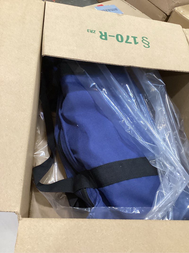 Condition photo showing As Is for American Mahjong Tile Set,166 White Tiles Mahjong Set,4 Colors Mahjong Racks,Travel Mahjong Set with Blue Carrying Bag